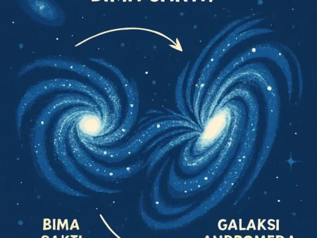 Bagaimana Galaksi Andromeda Akan Bertabrakan dengan Bima Sakti?