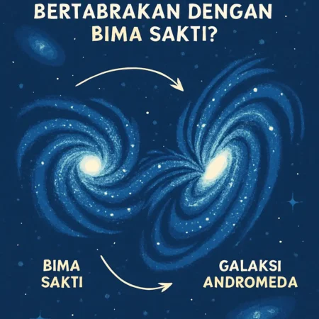 Bagaimana Galaksi Andromeda Akan Bertabrakan dengan Bima Sakti?